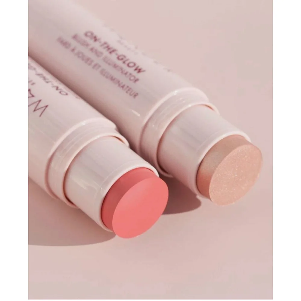 Wander Beauty On The Glow Blush and Illuminator CORAL ROSE/Nude Glow New In Box